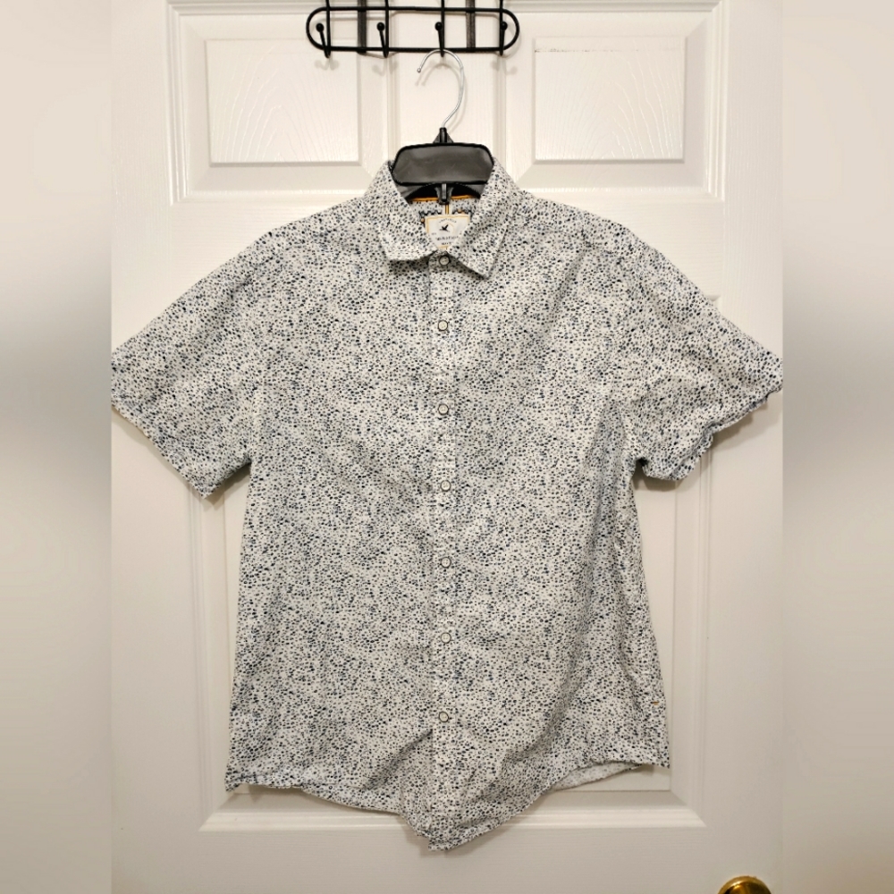 👔Denim and Flower Casual Button Down Shirt